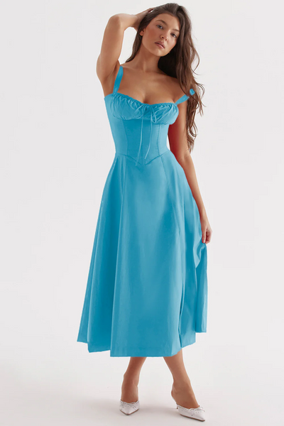 Zavando | Damen Lange Sommerkleid | Midi