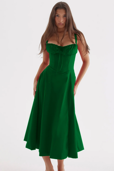 Zavando | Damen Lange Sommerkleid | Midi