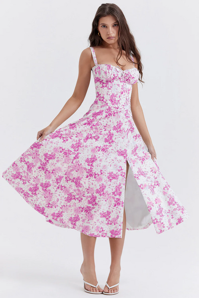 Zavando | Damen Lange Sommerkleid | Midi