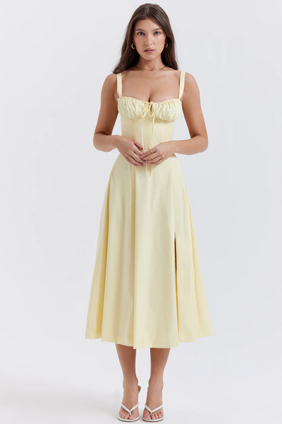 Zavando | Damen Lange Sommerkleid | Midi