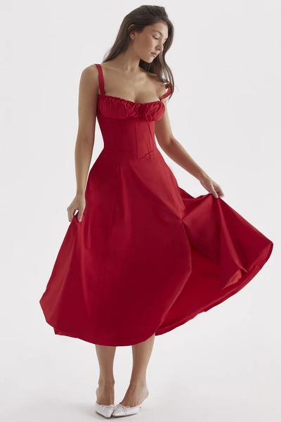 Zavando | Damen Lange Sommerkleid | Midi