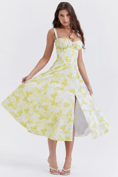 Zavando | Damen Lange Sommerkleid | Midi