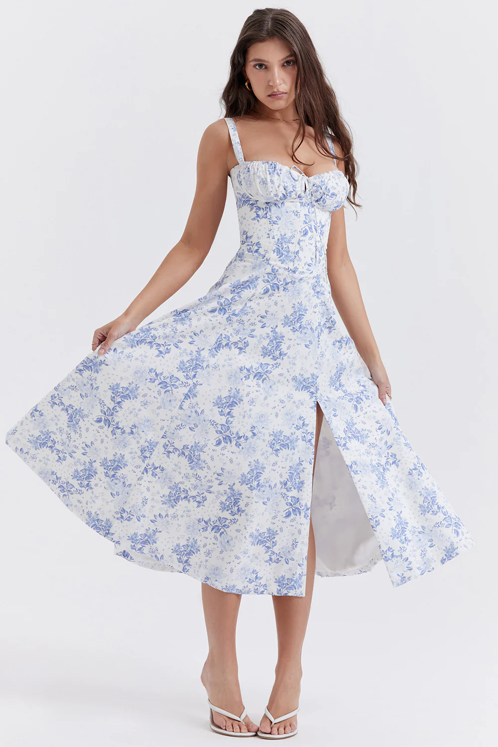 Zavando | Damen Lange Sommerkleid | Midi