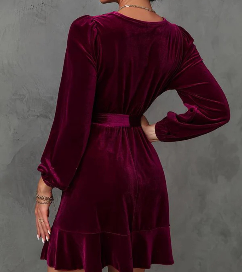 Zavando | Langarm Ballkleid | Mini