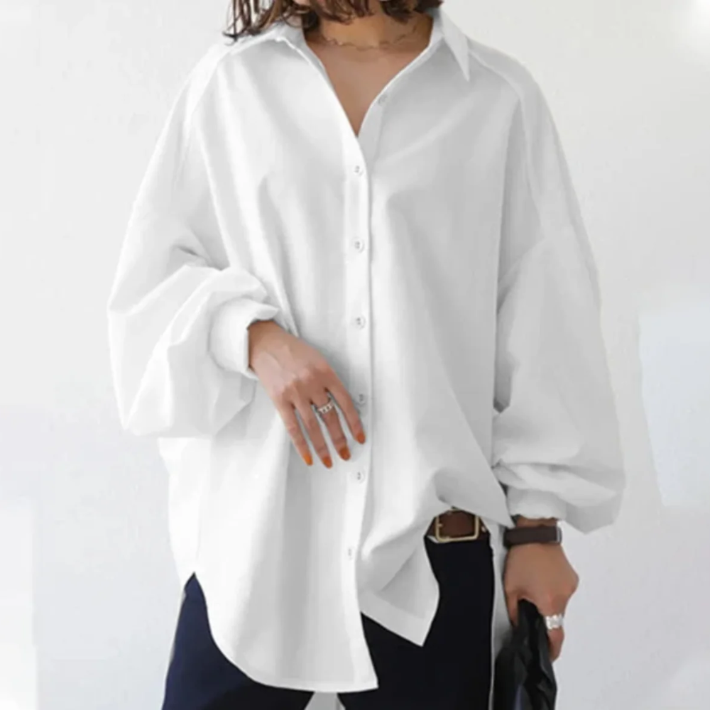 Zavando | Damen Langarm Bluse | Elegant
