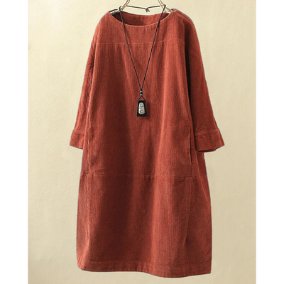 Zavando | Lange Tunika Kleid | Midi