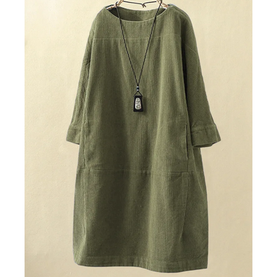 Zavando | Lange Tunika Kleid | Midi