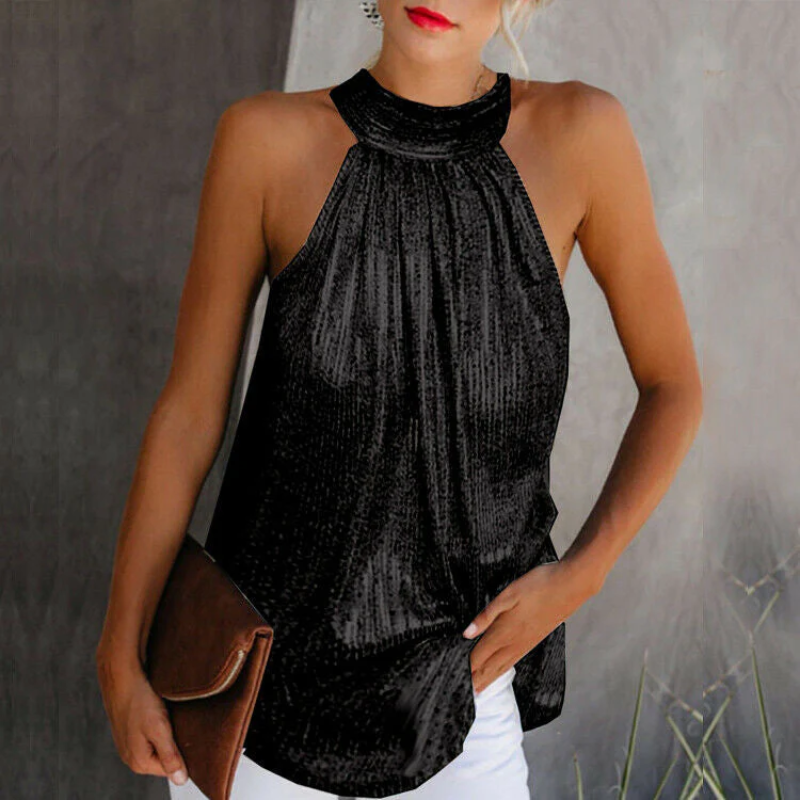 Zavando | Damen Party Oberteil | Glitzer