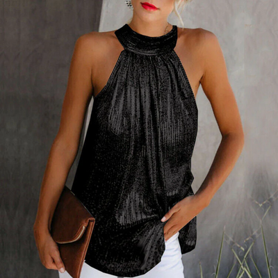 Zavando | Damen Party Oberteil | Glitzer