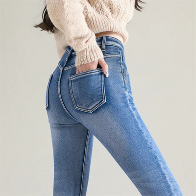 Zavando | Damen Skinny Jeans | Thermo