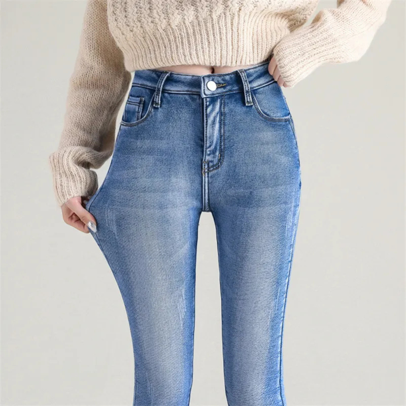 Zavando | Damen Skinny Jeans | Thermo