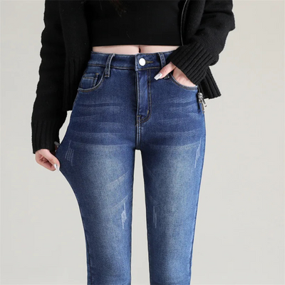 Zavando | Damen Skinny Jeans | Thermo