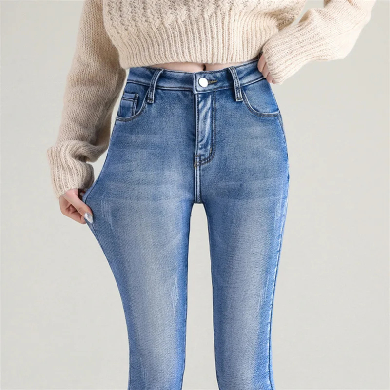 Zavando | Damen Skinny Jeans | Thermo