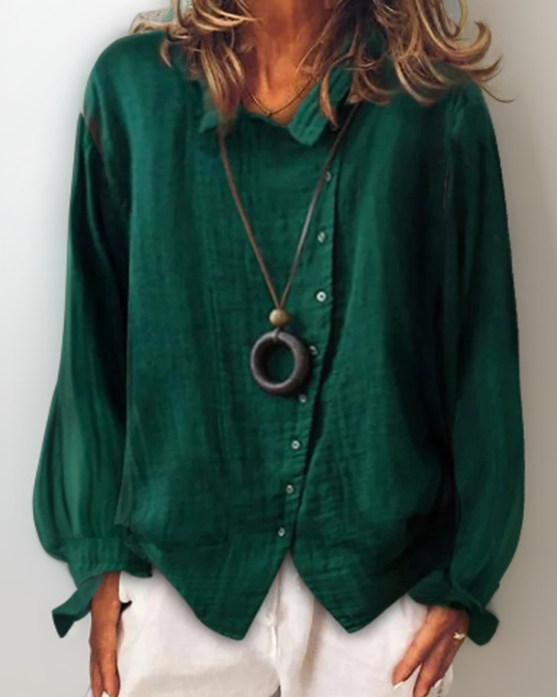Zavando | Damen Weiß Bluse | Langarm
