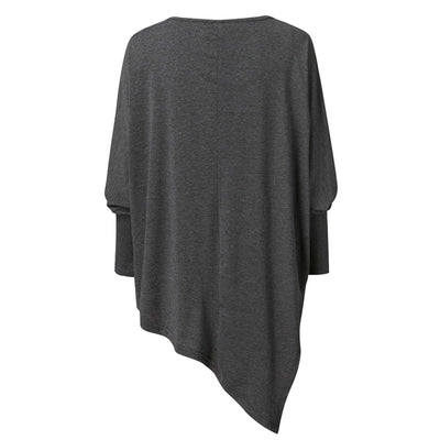 Sommertop Mit U Boot Ausschnitt Für Damen | Asymmetrisch