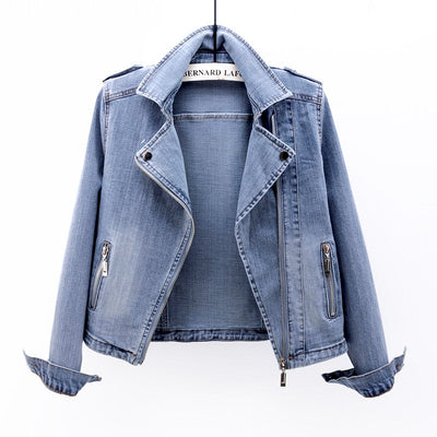 Damen Jeansjacke mit Reißverschluss