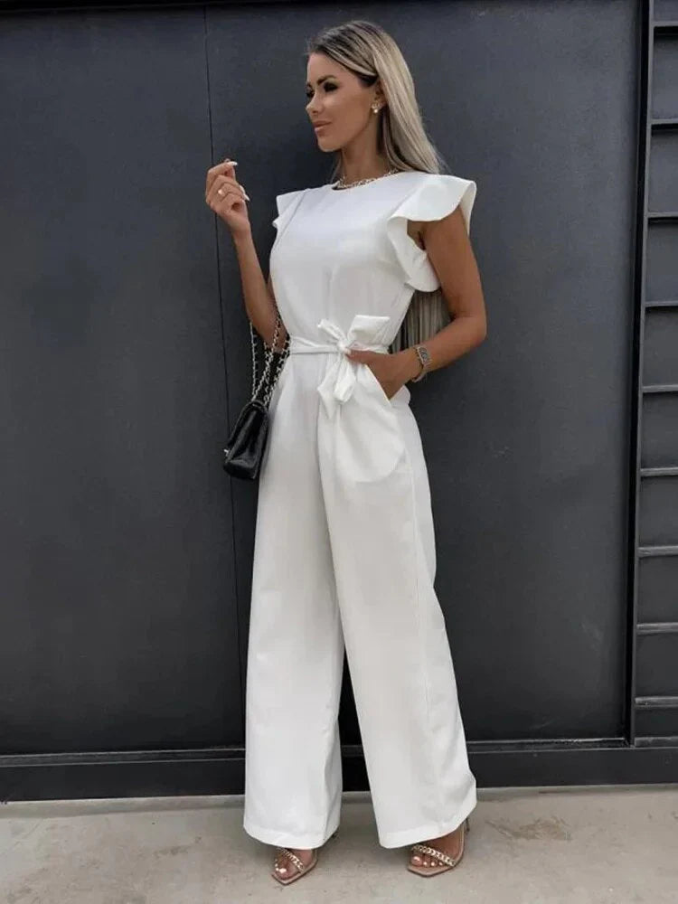 Zavando – Stylischer Jumpsuit mit weitem Bein