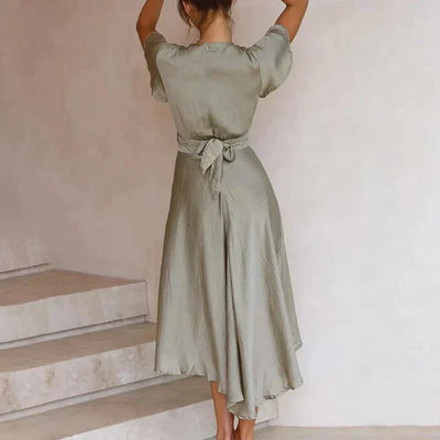 Damen Sommerkleid Mit Twisted Top | Elegant