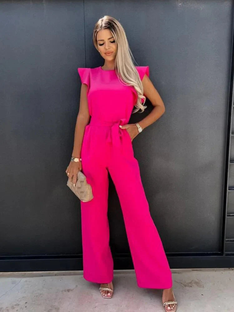 Zavando – Stylischer Jumpsuit mit weitem Bein