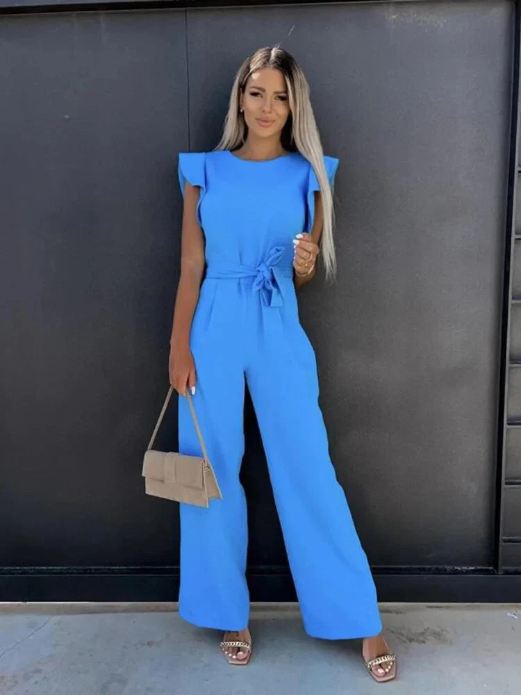 Zavando – Stylischer Jumpsuit mit weitem Bein
