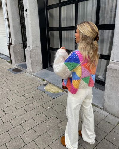 Zavando - Strickjacke Farbenfroh & Fröhlich