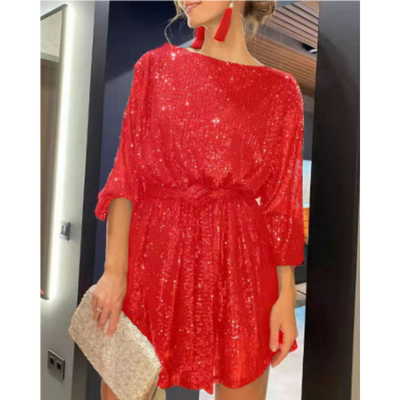 Langärmliges Elegantes Kleid Für Damen | Mini