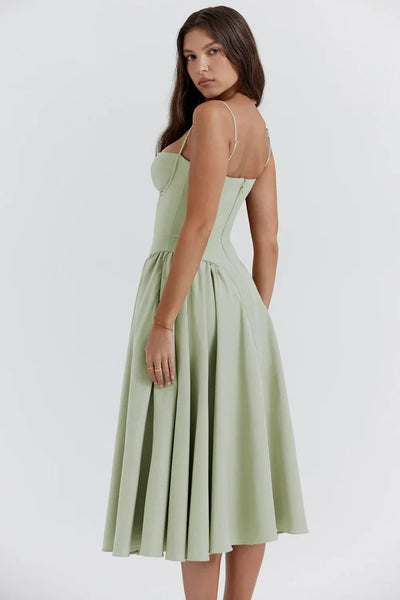 Trägerloses Sommerkleid Für Damen | Midi