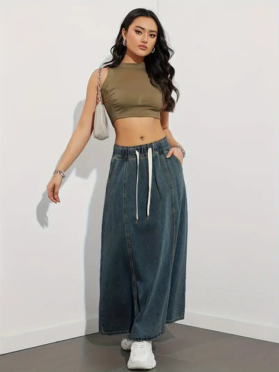 Zavando – Maxi-Jeansrock