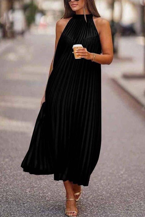 ☀️ Sonnenverwöhnter Komfort | Fließendes Ärmelloses Sommerkleid ☀️