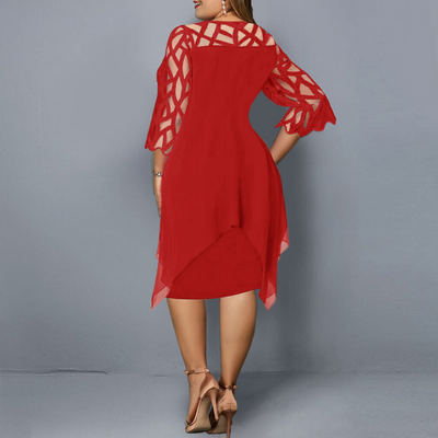Zavando | Schwarz Partykleid | Midi