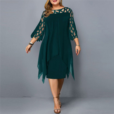 Zavando | Schwarz Partykleid | Midi