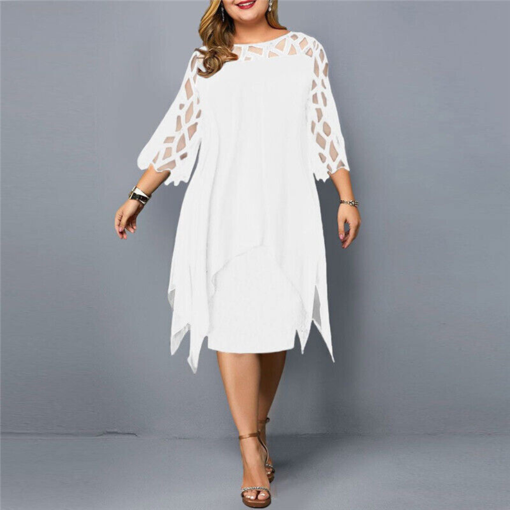 Zavando | Schwarz Partykleid | Midi