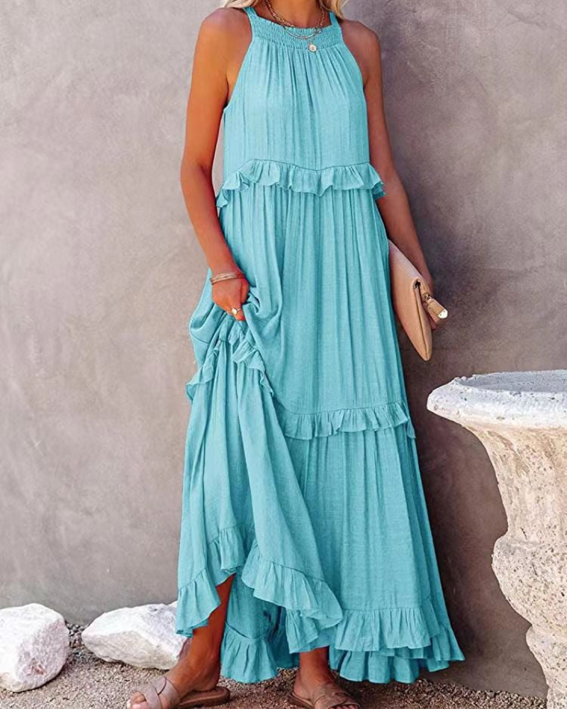 Zavando | Elegantes Sommerkleid | Maxi