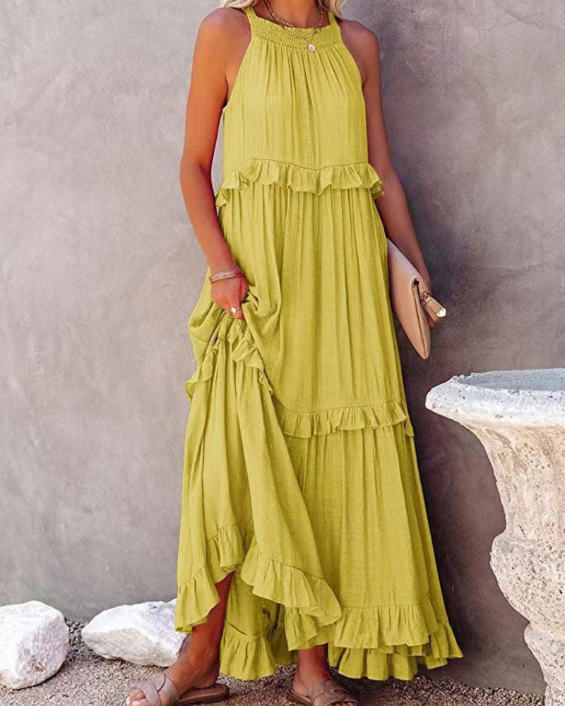 Zavando | Elegantes Sommerkleid | Maxi