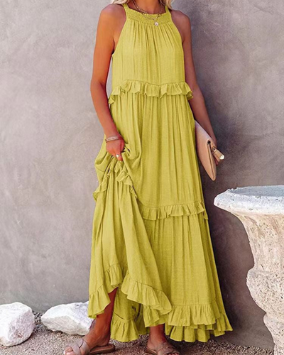 Zavando | Elegantes Sommerkleid | Maxi