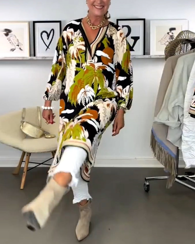 Zavando - Tropical Lose Kleid