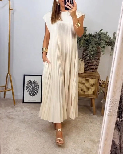 Zavando - Ärmelloses plissiertes Kleid