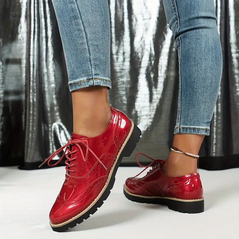 Damenschuhe Im Vintage Stil | Schnürschuhe