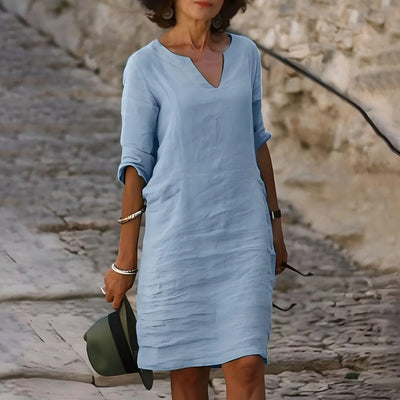 Zavando – Stilvolles Leinenkleid