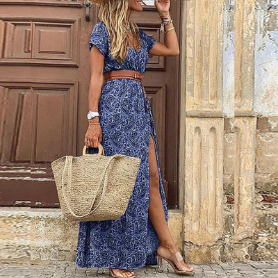 Zavando | Festliche Boho Kleid | Maxi