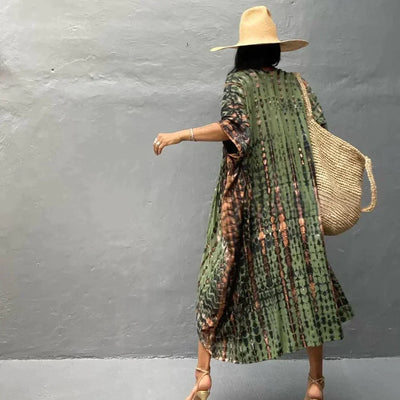 Zavando – Stilvolles Kimonokleid im Boho-Stil
