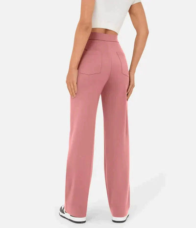 Zavando - Elastische Freizeithose mit hoher Taille