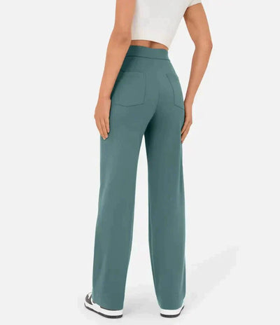 Zavando - Elastische Freizeithose mit hoher Taille