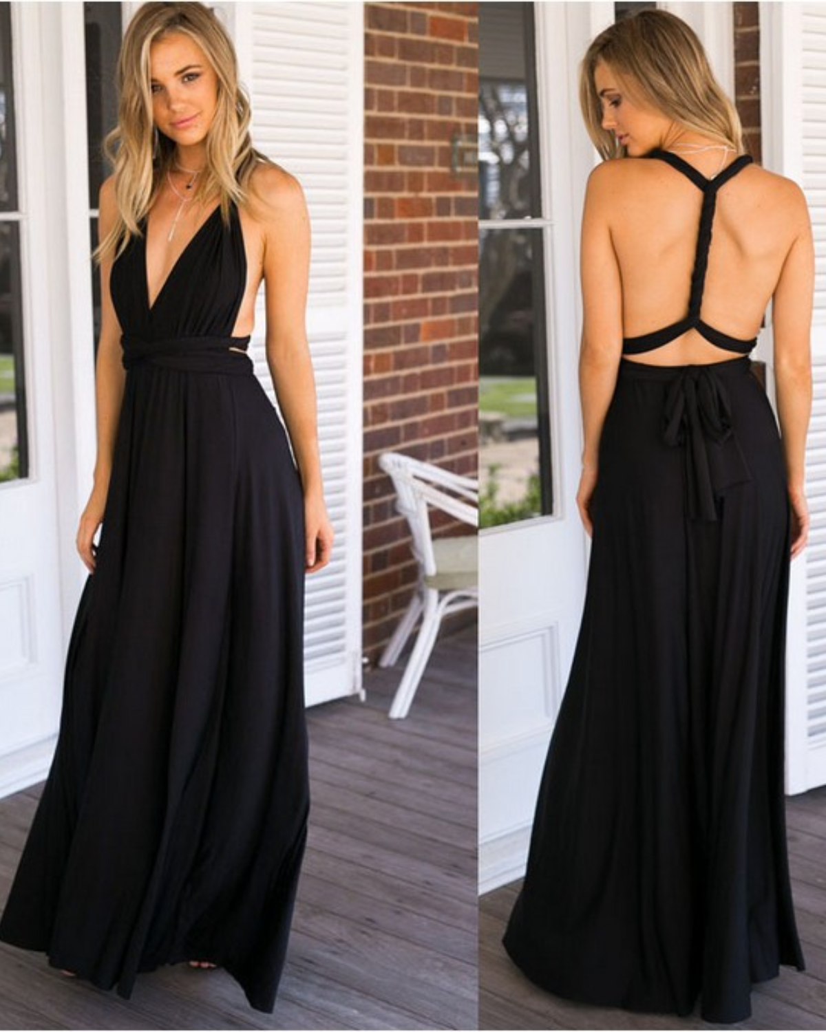 Zavando | Hochzeitsgast Kleid Elegante | Maxi