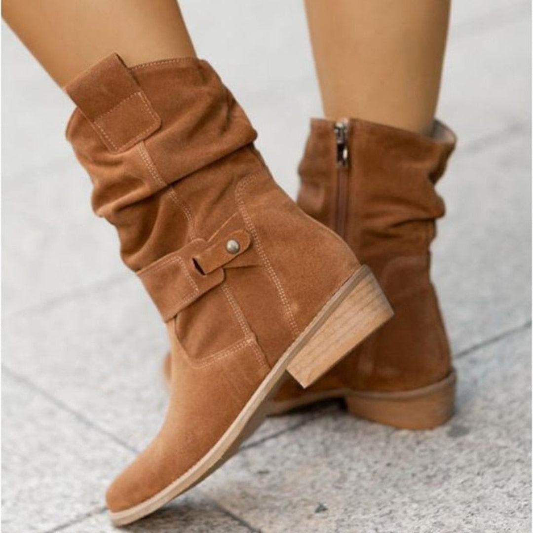 Zavando | Damen Eleganter Stiefelette | Bequem