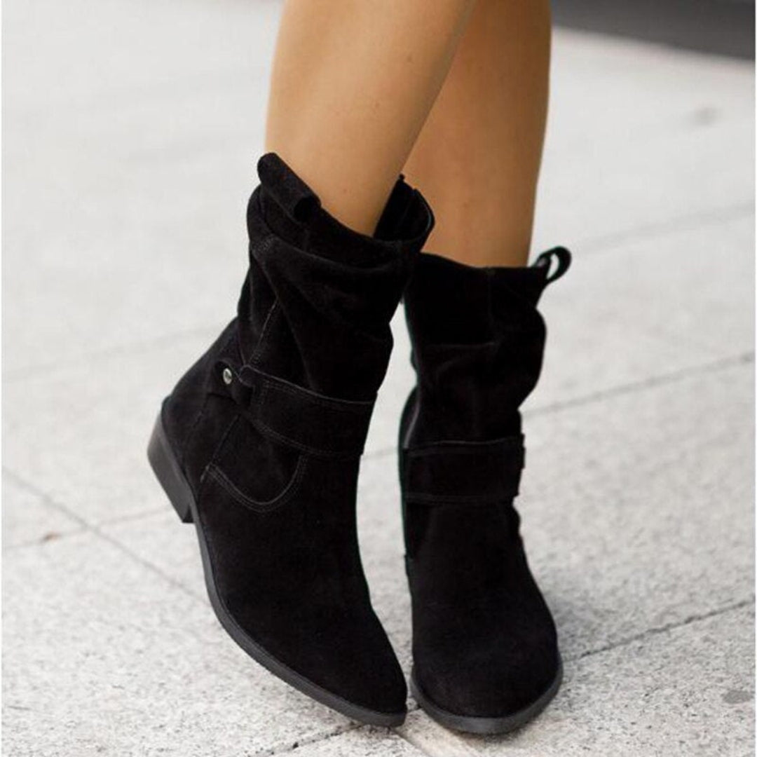 Zavando | Damen Eleganter Stiefelette | Bequem