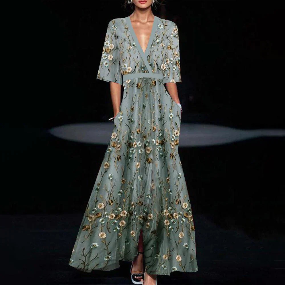 Zavando | Italienische Kleid | Maxi