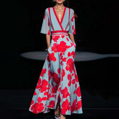 Zavando | Italienische Kleid | Maxi