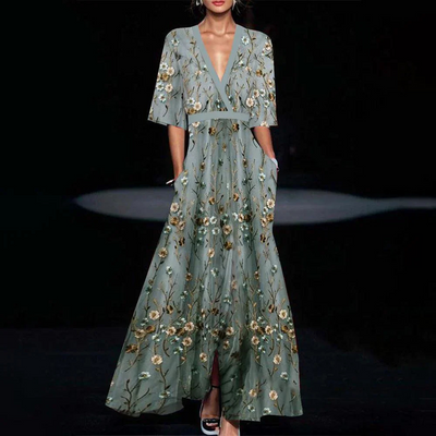 Zavando | Italienische Kleid | Maxi