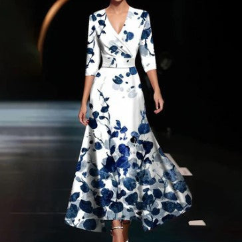 Zavando | Italienische Kleid Weiße | Midi